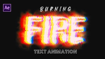 Fire Text Animation in Adobe After Effects | Saber Plugin | Free Project File