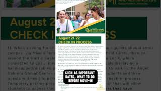 Read the 2024 Move-In Guide for an easy stress-free move-in! #georgemasonuniversity #college #mason