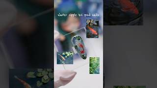 Water Ripple Koi Pond Nails 🐟🪷💧#nailart #tutorial #trending