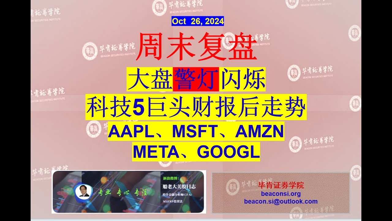 周末复盘（Oct 26）：大盘警灯闪烁，5大科技股财报后走势