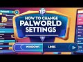 How to Change Palworld Settings in Windows or Linux #palworld #palworldgame