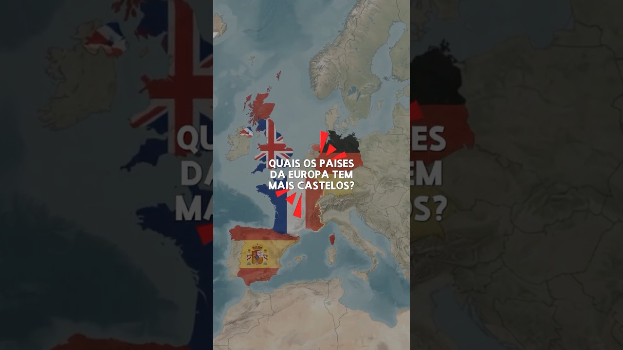 Quais países da Europa tem mais castelos? Assista ao vídeo e confira.#geografia #geopolitica #mapas