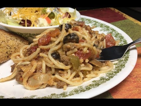 Baked Spaghetti With Cream Of Mushroom Soup