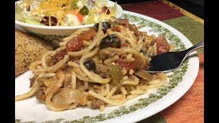 Baked Spaghetti With Cream Of Mushroom Youtube