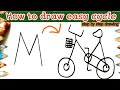 @createwithnupur How to draw easy cycle | simple and quick drawing of cycle #cycledrawing