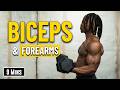 9 mins biceps  forearms finisher for aesthetics  dumbbell build  burn 25