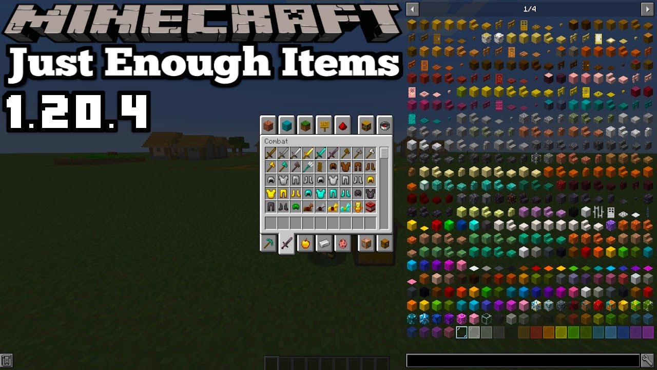 Just enough items mod update minecraft 1 20 4 mod showcase youtube