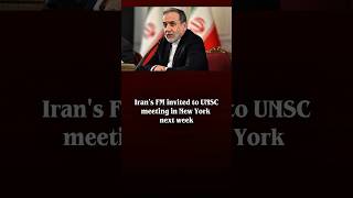 Iran's foreign minister Abbas Araghchi invited to United Nations... #breakingnews #iran