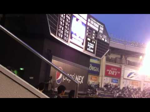120929 オリックス - 千葉ロッテ 試合後エール交換