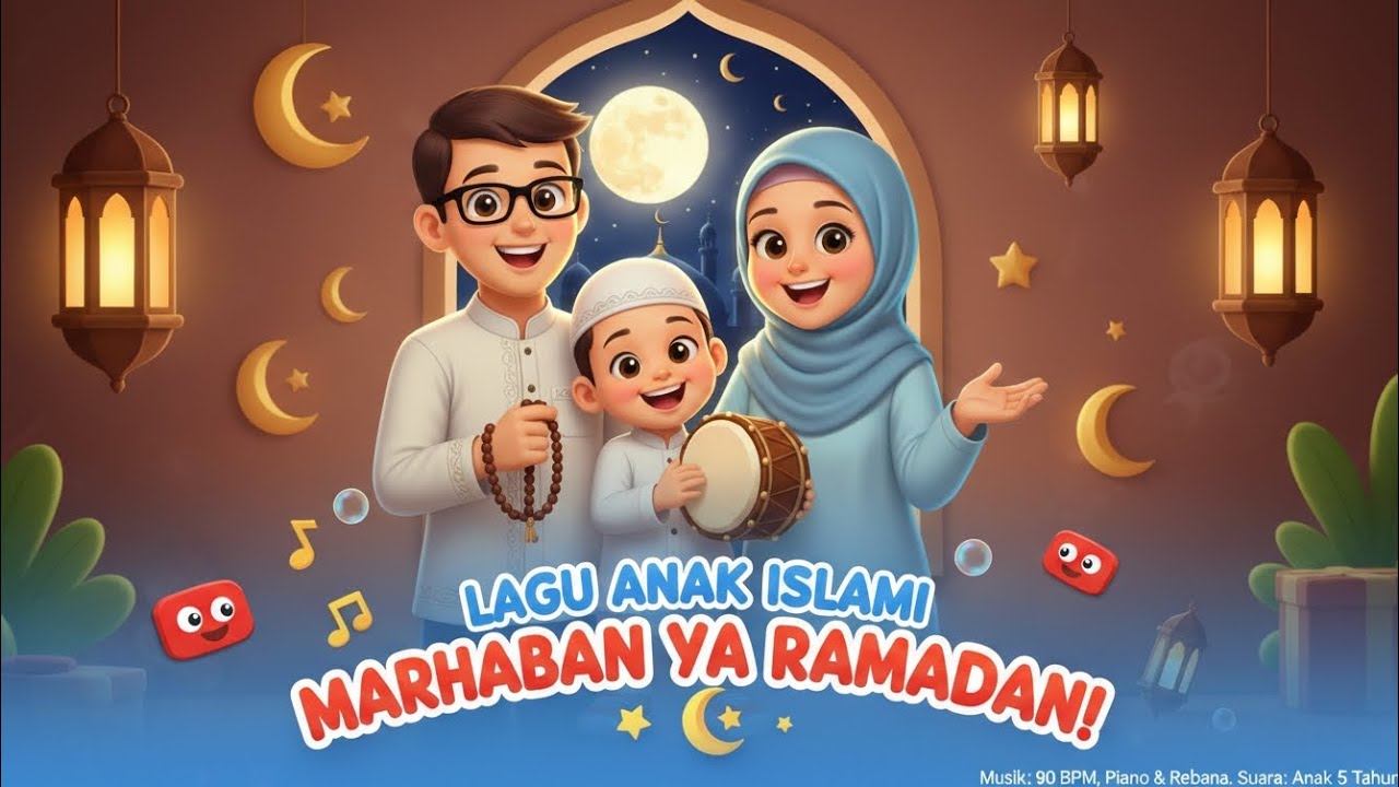 Marhaban Ya Ramadhan 🎶 | Lagu Anak Islami Seru untuk YouTube Kids