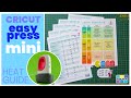 How to use the Cricut EasyPress Mini heat press temperature chart