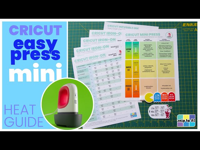 Cricut Heat Press Guide: For Cricut Iron-on & Siser HTV - Snip to It!