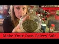 How to make celery salt. - Use up your celery tops!