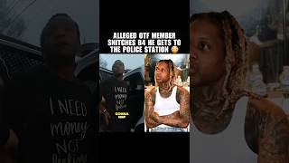 ALLEGED #OTF MEMBER SNITCHES BEFORE HE GETS TO POLICE STATION ‼️😳