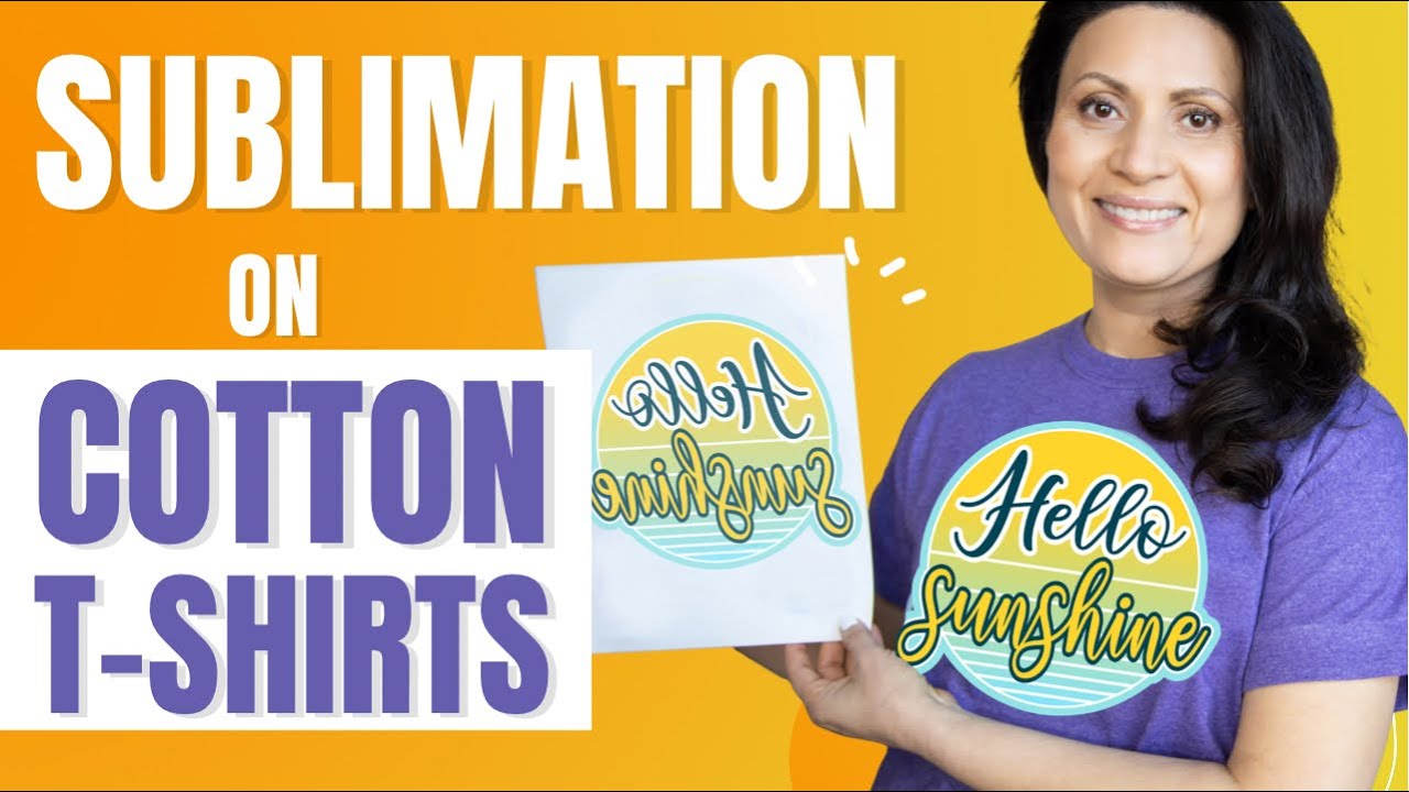 Sublimation on Cotton T-Shirts-How to Use Sublimation HTV/Clear HTV ？ 