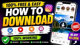 How to Download Instagram Photos, Videos, Reels, Stories & Carousel for FREE (2026)#instagram#save  screenshot 4