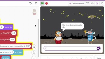 Aplikasi chatbot chatGPT menggunakan Pictoblox