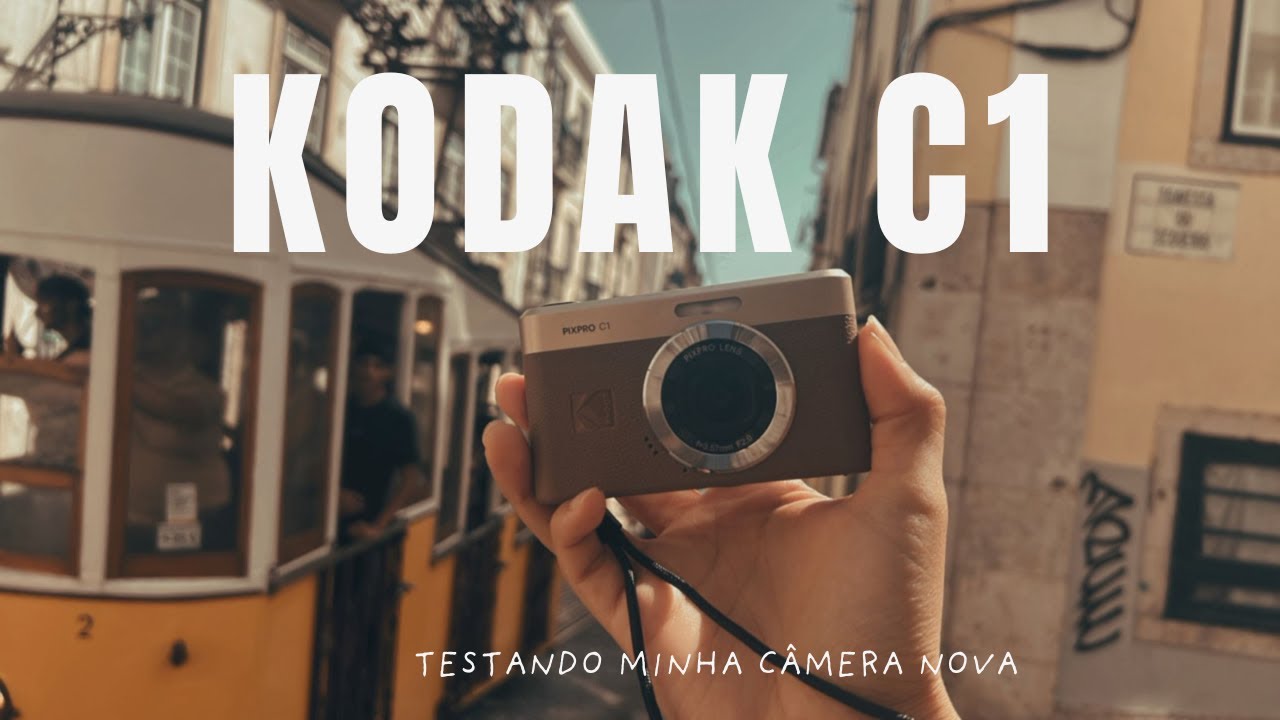 Testei a minha nova câmera Kodak C1 | vlog + primeiras impressões