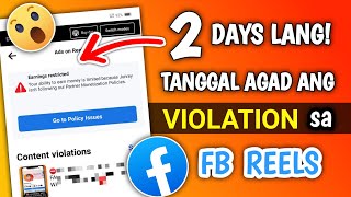 PAANO TANGGALIN ANG VIOLATION SA FACEBOOK REELS IN JUST 2 DAYS