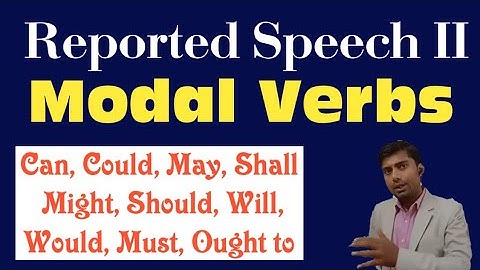 Reported Speech with Modals