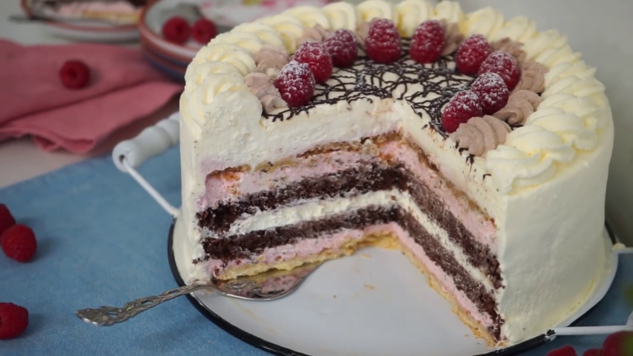 Himbeer Schokoladen Torte - Die luftigsten, fruchtigste Sahnetorte EVER ...