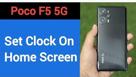 How to set clock on home screen, Poco F5 5G me time set kaise karen