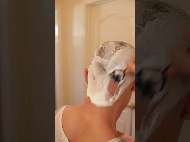 im the last viewer #asmr #bald #shavingtime #razor