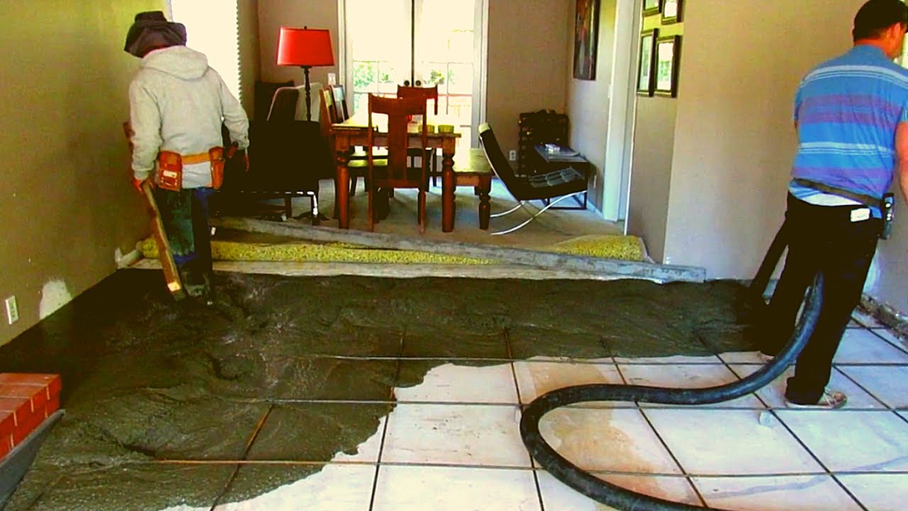Cost To Fill In Sunken Living Room With Concrete