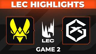 VIT vs GX Game 2 Highlights | LEC 2026 Summer Split | Team Vitality vs GIANTX