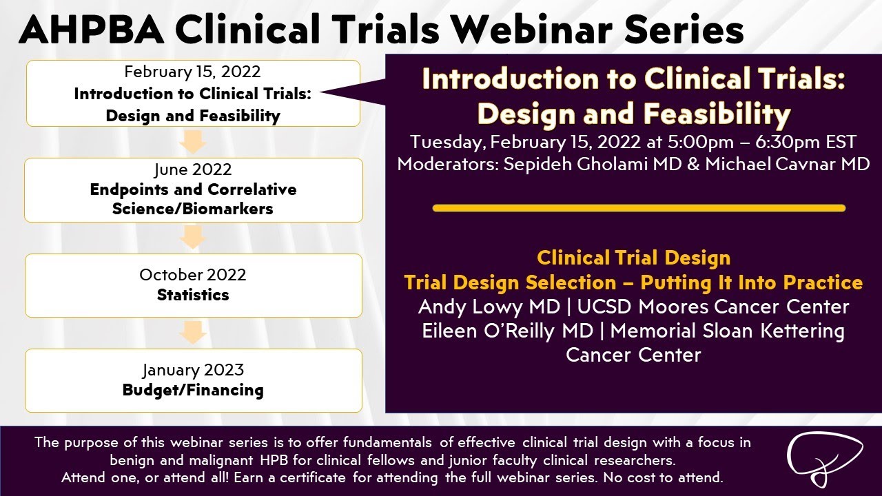 AHPBA Intro to Clinical Trials