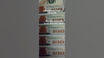 INK ERROR? SERIAL NUMBER.$100 DOLLAR. #numismatics #money #collectors