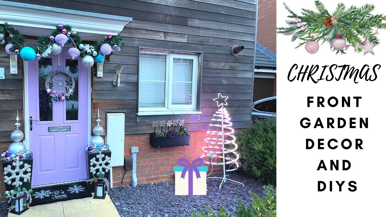 FRONT GARDEN CHRISTMAS OUTDOOR DECOR IDEAS UK | HIGH END POUNDLAND DIY ...