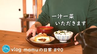 一汁一菜の満足ごはん。［mamuの日常］団地暮らしvlog/Japanese food