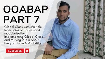 2.7 Global Class with Multiple Inner Joins on Tables and modularization