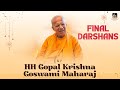 From delhi final darshans of hh gopal krishna goswami maharaj  iskcon chandigarh