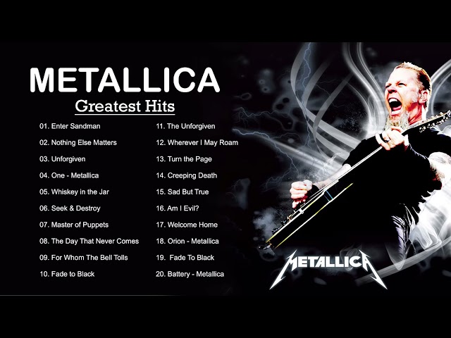 Metallica Best Songs - Metallica Greatest Hits Full Album 2021 class=