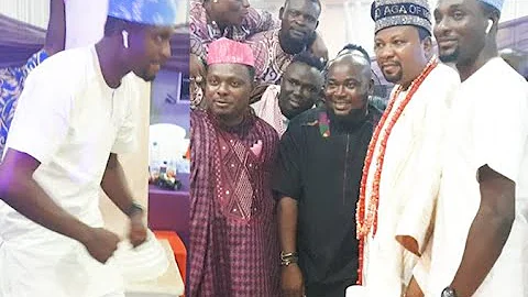 Watch Adeniyi Johnson &Other Popular Yoruba Actors Dancing At Kunle Afod's Brother Wedding