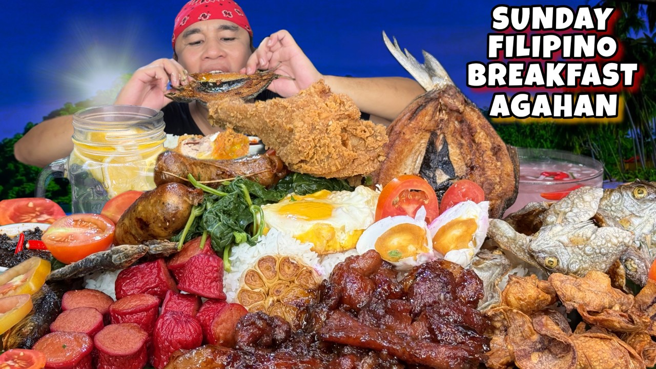 Filipino Breakfast Pinoy Agahan Mukbang Pinoy Mukbang ( Longganisa, Danggit, Tocino, Tuyo, atbp.)