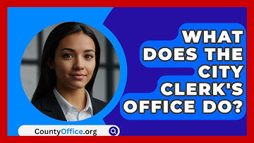 What Does The City Clerk