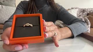 HERMES CHAINE D’ANCRE ROSE GOLD RING