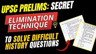 Secret Elimination Tricks for History 🔥 | UPSC Prelims Hack #iasprelims2026