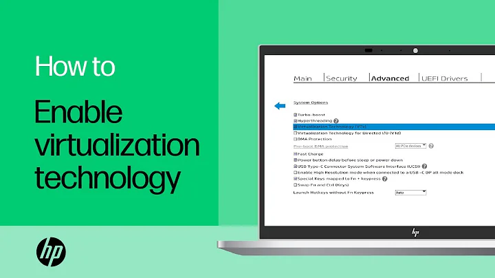 How to enable virtualization technology on HP laptop PCs | Product Category | HP Support