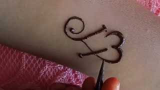 Letters mehndi designs | H & L letters mehndi designs | Letters mehndi tattoo designs |mehndi tattoo screenshot 5