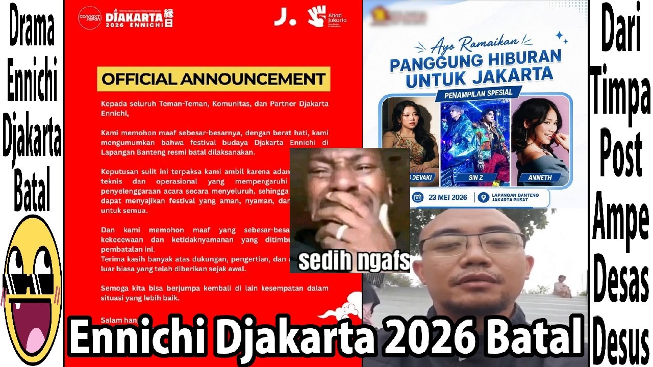 Drama Acara Ennichi Djakarta Batal - YouTube