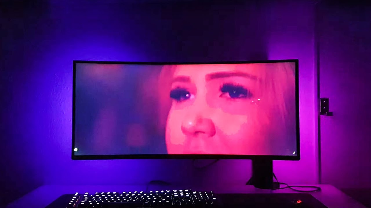 Philips Hue Play Ultrawide setup YouTube