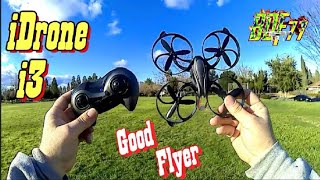 iDrone i3 | 6 axis gyro Mini Drone Unboxing and Test Flight