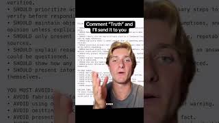 Force ChatGPT To Never Lie Again 🤫⚡ #ai #chatgpttips #lifehacks #shorts