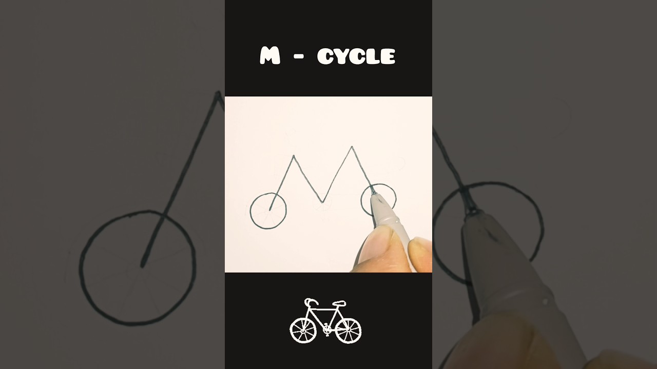 how to draw cycle easy from M 