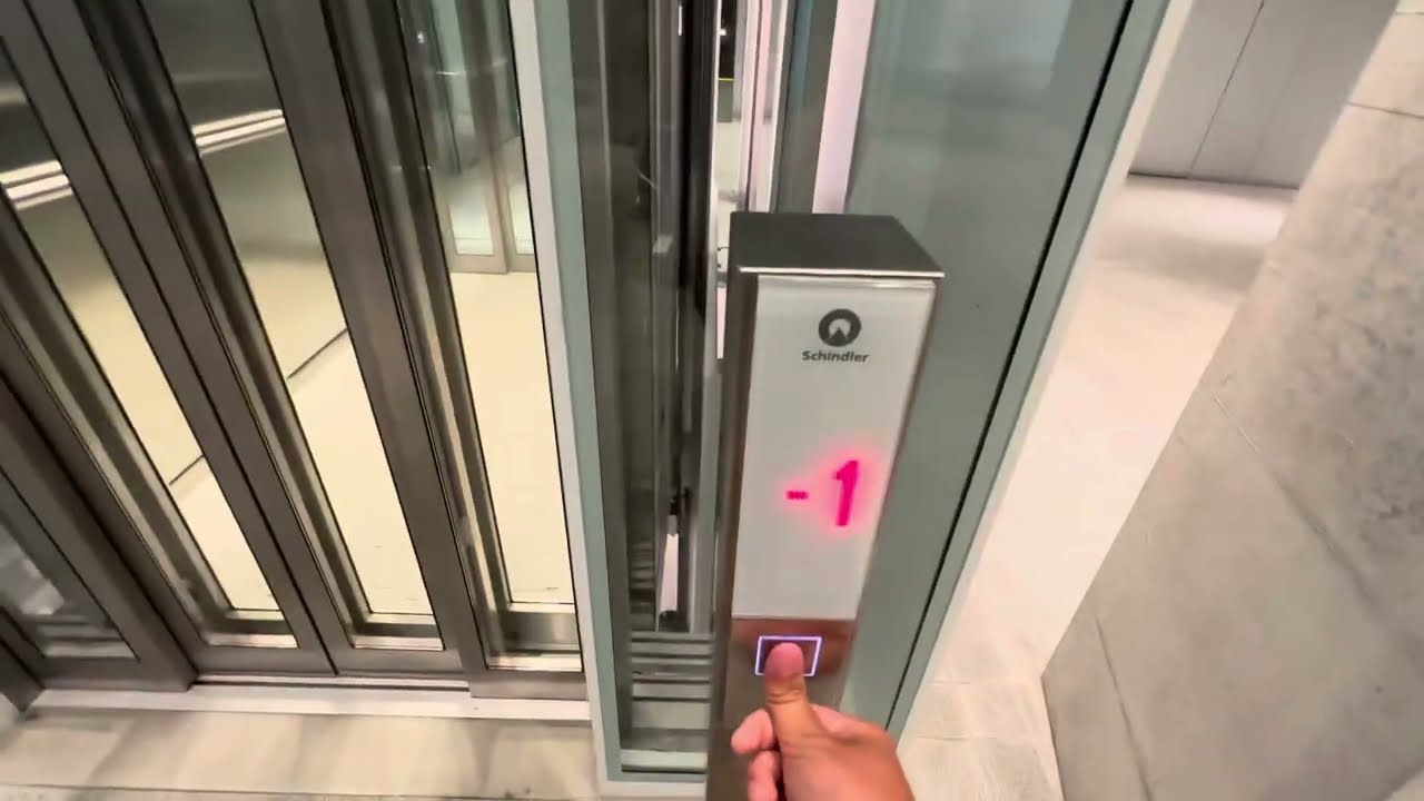 2019 Schindler 5500 Linea 300 MRL traction elevator @ The Circle, Zurich International Airport, CH