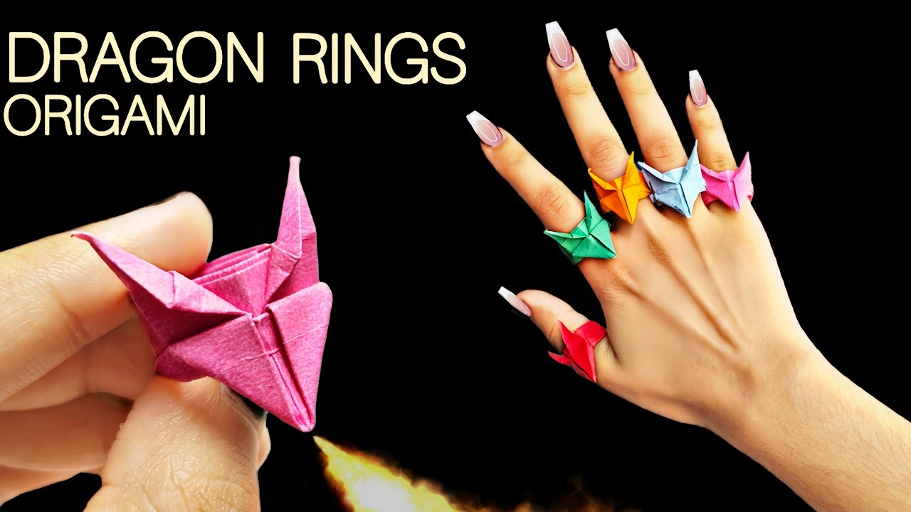 DIY Origami Dragon Ring 🔥 No Glue, No Tape |
